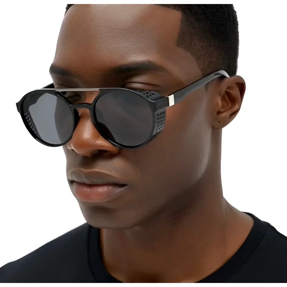 Fashion Sunglasses Aviator‎ Pilot Side Shield Men Luxury Driving Shades Lentes